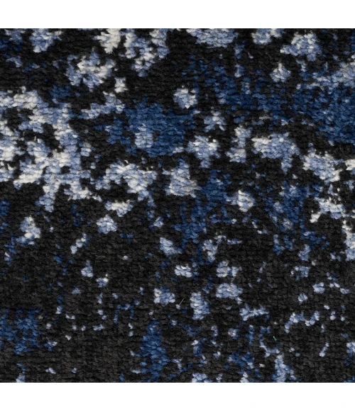 Nourison Passion Area Rug PSN10 L.Blue/Blk 5'3" x 7'3"