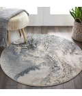 Nourison Maxell Round Area Rug MAE08-Grey