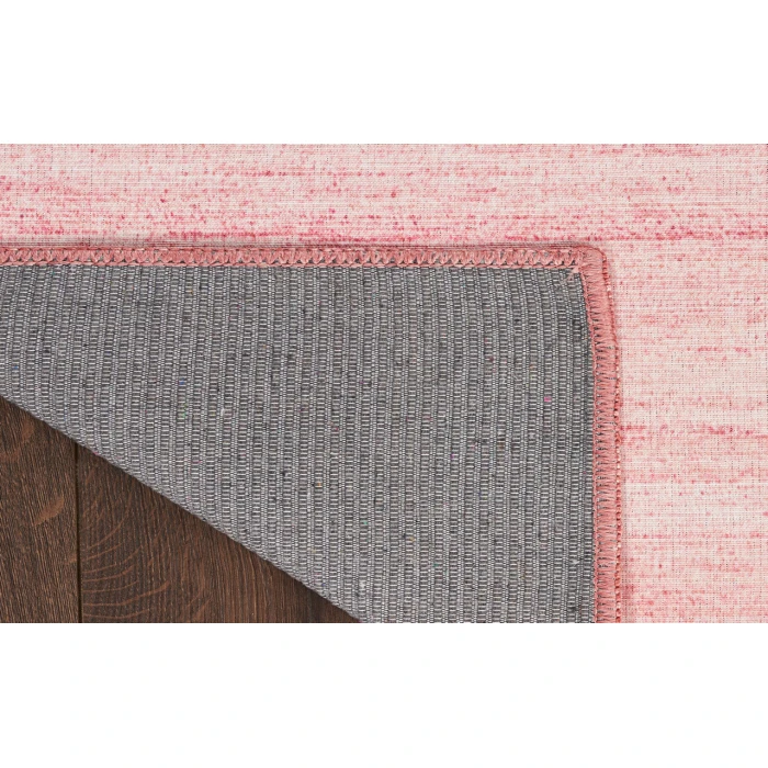 Nourison Washable Essentials Pink WAE01 5 ft. 3 in. X 7 ft. 3 in. Rectangle Rug