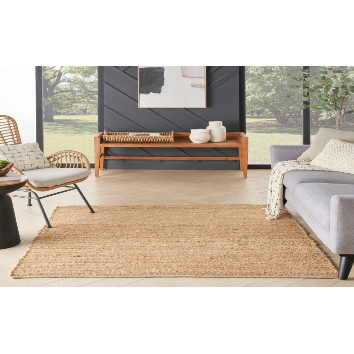 Nourison Natural Jute Natural NJT01 5 ft. Square Rug