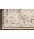 Nourison Astra Machine Washable Beige ASW11 2 ft. 2 in. X 10 ft. Rectangle Rug