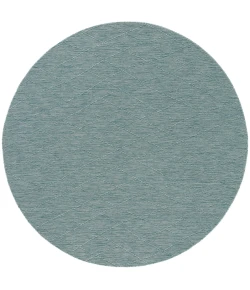 Nourison Home Washable Solutions WSL01 Aqua 8 ft. Round Area Rug