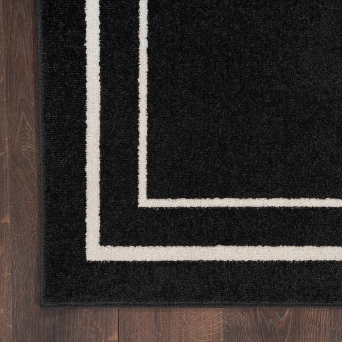 Nourison Nourison Essentials Area Rug NRE02 Black Ivory