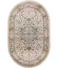 Nourison Quarry Ivory Grey QUA05 5 ft. X 8 ft. Oval Rug
