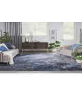 Nourison Passion Light Blue Black PSN10 9 ft. X 12 ft. Rectangle Rug