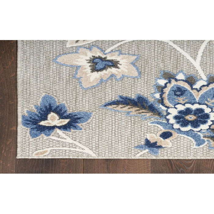 Nourison Aloha Blue Grey ALH31 2 ft. X 6 ft. Rectangle Rug