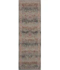 Nourison Vintage Kashan Runner Area Rug VKA01-Grey