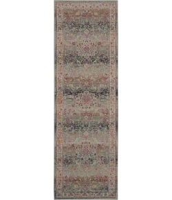 Nourison Home Vintage Kashan VKA01 Grey 2 ft. X 6 ft. Area Rug