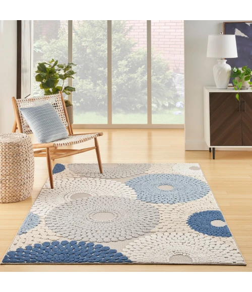 Nourison Aloha Area Rug ALH29 Blue/Grey