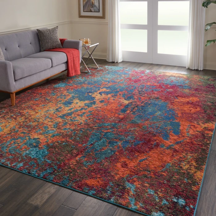 Nourison Celestial Area Rug CES08-Atlantic