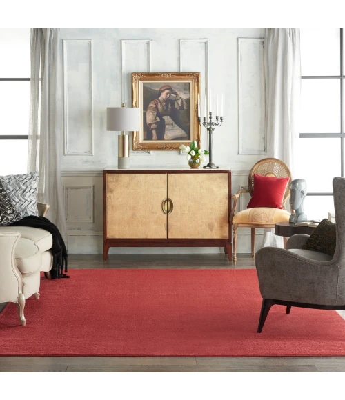 Nourison Nourison Essentials Brick Red Area Rug NRE01 Brick Red 10' x 14'