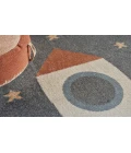 Nourison Astra Machine Washable Sky Blue ASW06 7 ft. 10 in. Round Rug