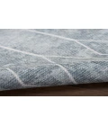 Nicole Curtis Machine Washable Series 1 Blue Grey SR107 2 ft. 2 in. X 8 ft. Rectangle Rug