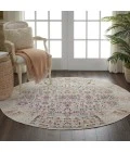 Nourison Vintage Kashan Round Area Rug VKA02-Ivory
