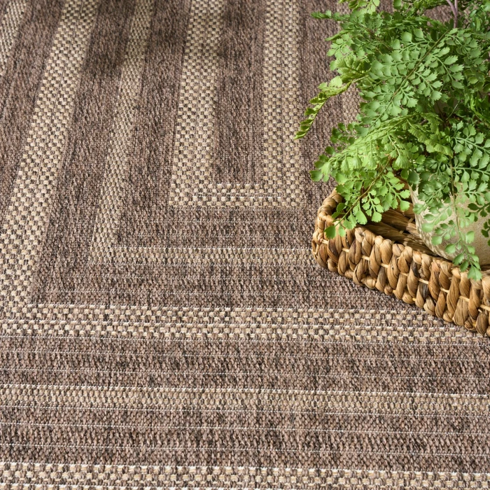 Nourison Tulum Brown TLM04 6 ft. X 9 ft. Rect. Rug