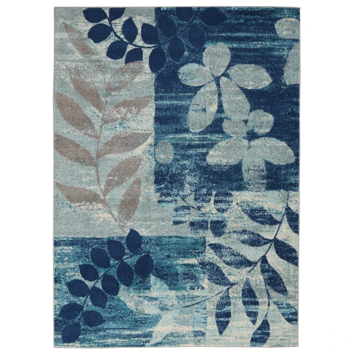 Nourison Tranquil Area Rug TRA01-Navy/Light Blue