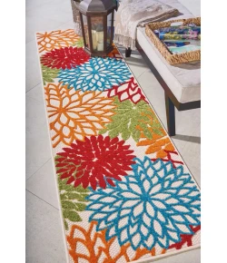 Nourison Home Aloha ALH05 Green 2 ft. 3 in. X 8 ft. Area Rug