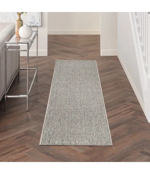 Nourison Natural Texture Ivory Grey NTX01 6 ft. Rect. Rug