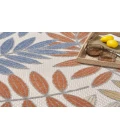 Nourison Aloha Blue Mocha ALH18 7’10” Round Rug