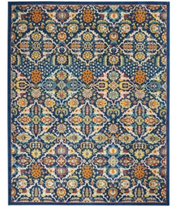 Nourison Home Allur ALR03 Navy Multicolor 7 ft. X 10 ft. Area Rug