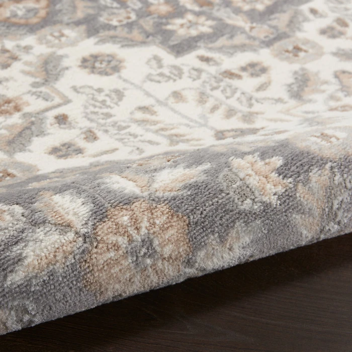 Nourison Elation Area Rug ETN08 Ivory Grey 7'10" x 9'10"