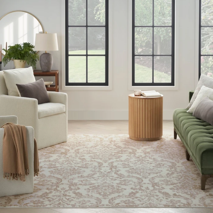 Nourison Jubilant Ivory Beige JUB09 10 ft. X 14 ft. Rect. Rug