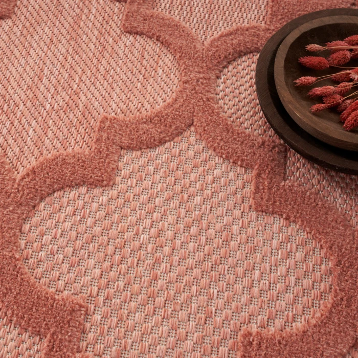 Nourison Easy Care Area Rug NES01 Coral/Orange