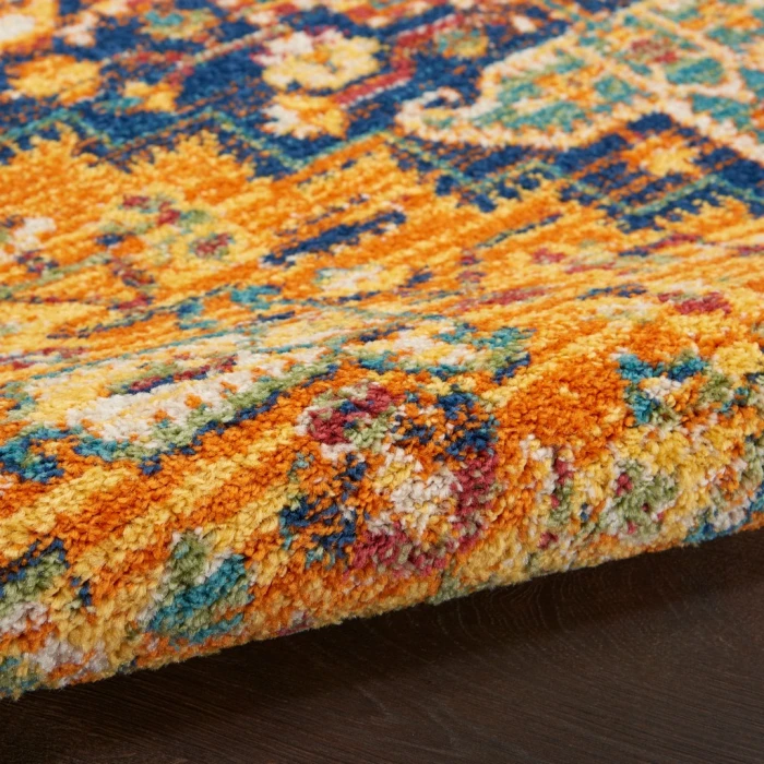 Nourison Allur Area Rug ALR04-Orange Multicolor
