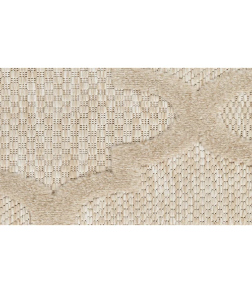 Nourison Easy Care Cream NES01 5 ft. X 7 ft. Rectangle Rug