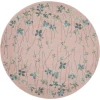 Nourison Home Tranquil TRA04 Pink 5 ft. 3 in. Round Area Rug