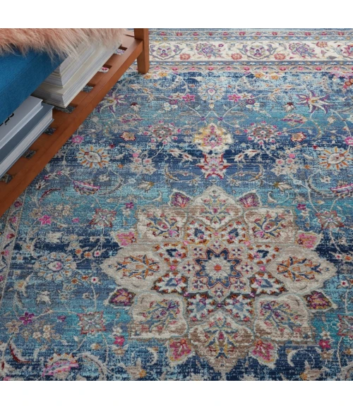 Nourison Vintage Kashan Area Rug VKA01-Blue