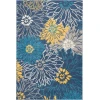 Nourison Home Passion PSN17 Blue 3 ft. 9 in. X 5 ft. 9 in. Area Rug