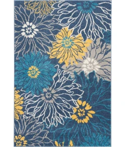 Nourison Home Passion PSN17 Blue 3 ft. 9 in. X 5 ft. 9 in. Area Rug