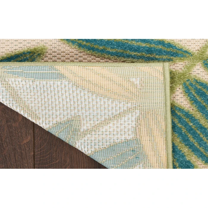 Nourison Aloha Green Multicolor ALH18 5 ft. 3 in. X 7 ft. 5 in. Rectangle Rug