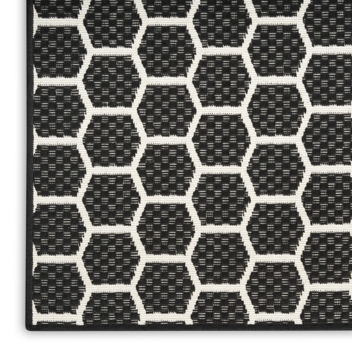 Nourison Twist Reversible Black TWS01 12 ft. Rect. Rug