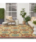 Nourison Aloha Area Rug ALH30 Red/Multi