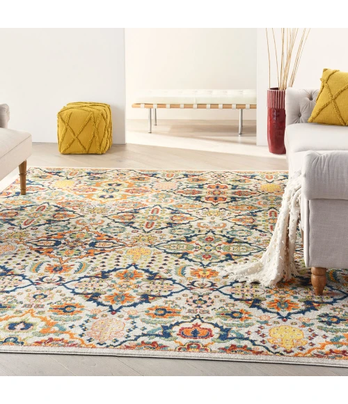 Nourison Allur Area Rug ALR03 Ivory Multicolor