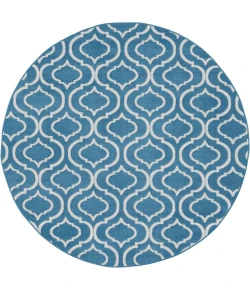 Nourison Home Jubilant JUB19 Blue 5 ft. 3 in. Round Area Rug