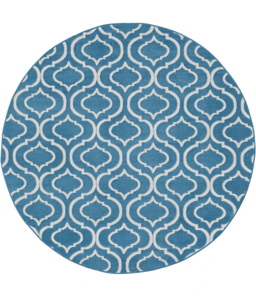 Nourison Jubilant Round Area Rug JUB19-Blue