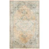 Nourison Home Astra Machine Washable ASW12 Beige Blue 2 ft. 2 in. X 4 ft. Area Rug