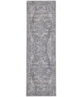 Nicole Curtis Machine Washable Series 1 Area Rug SR101 Grey