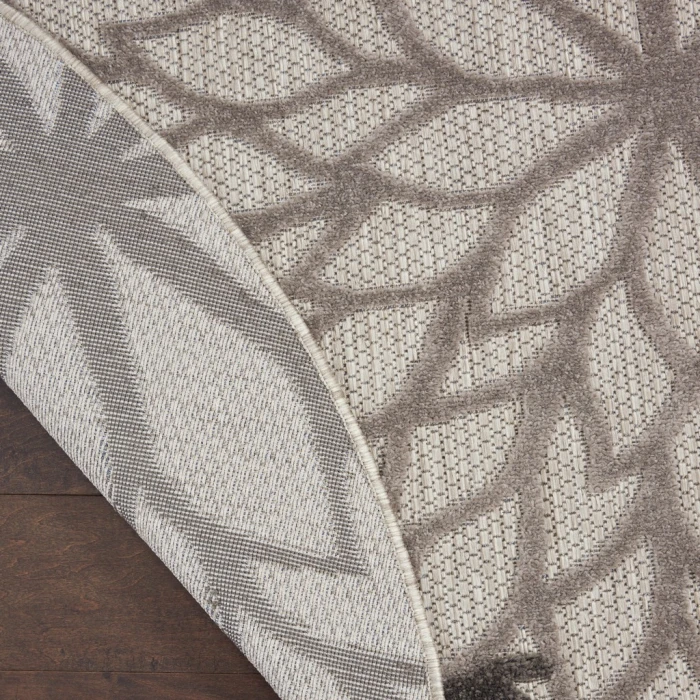 Nourison Aloha Round Area Rug ALH05-Silver Grey