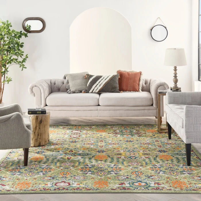 Nourison Allur Area Rug ALR03-Sage Ivory