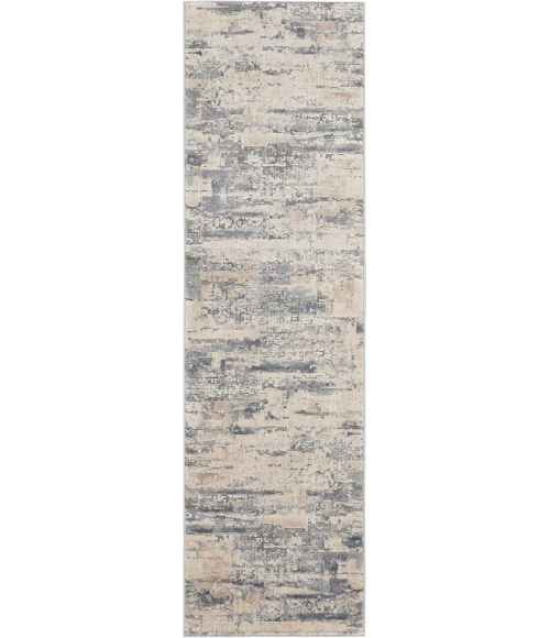 Nourison Rustic Textures Runner Area Rug RUS04-Beige/Grey