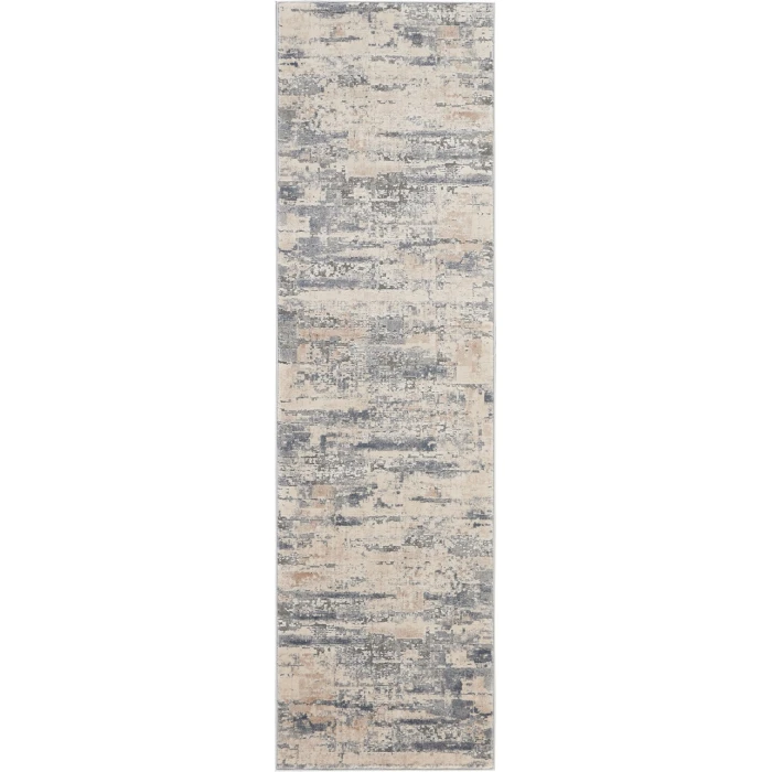 Nourison Rustic Textures Runner Area Rug RUS04-Beige/Grey