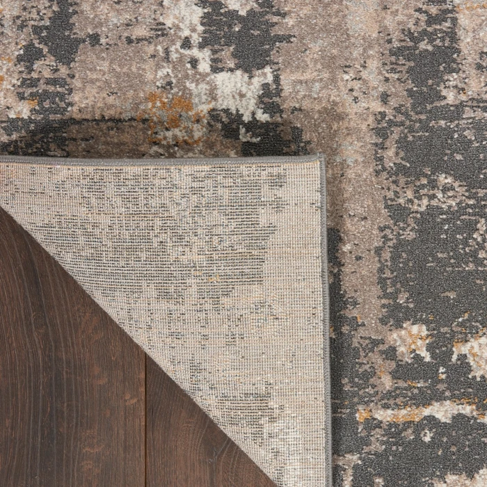 Nourison Tangra Cream Grey TNR05 4 ft. X 6 ft. Rect. Rug