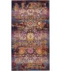 Nourison Vintage Kashan Area Rug VKA03-Red/Multicolor