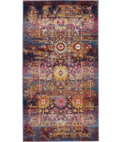 Nourison Home Vintage Kashan VKA03 Red/Multicolor 2 ft. X 4 ft. Area Rug