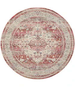 Nourison Vintage Kashan - Vka07 Red Ivory Area Rug 6 ft. X 6 ft. Round