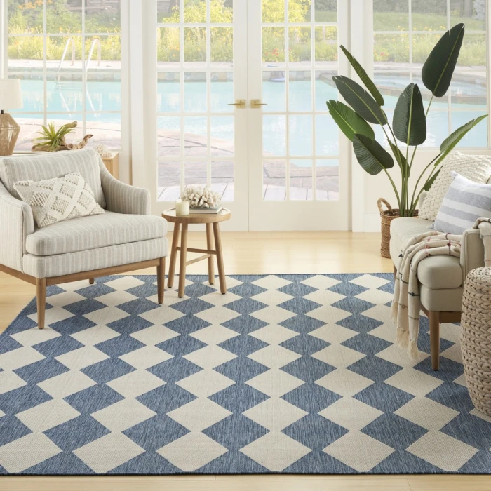 Nourison Positano Navy Blue POS04 12ft. x 15ft. Rect. Rug